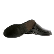Load image into Gallery viewer, Clark leather slippers with leather sole