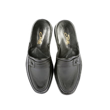 Load image into Gallery viewer, Marlon leather slippers with leather sole and leather appliqué