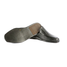 Load image into Gallery viewer, Kirk leather slippers with leather sole and leather appliqué